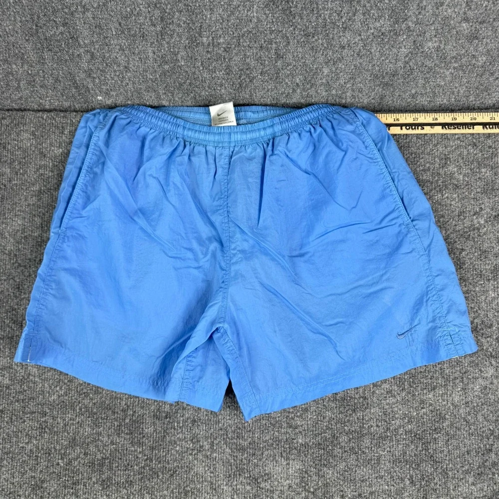 Nike Athletic Shorts Mens Size M Blue Nylon Lightweight Running Sport Gym Casual